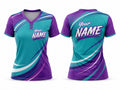 Training Lifestyle Jersey Blue Purple Teal – Custom Name – Performance Sportswear – Men & Women – Low MOQ Bulk Wholesale