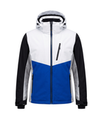 B2B Ski Wear Jacket Men’s White Royal Blue Black Winter Manufacturer