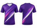Custom Purple Badminton Training Shirt – Wholesale Club Teamwear