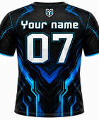 Custom Esports Gaming Jersey | Wholesale Esports Team Shirt | Black Blue Teal | Apparels Bridge