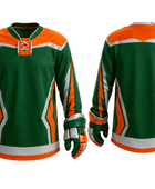 Green Custom Hockey Jersey – Wholesale Bulk Team Kit, Low MOQ, B2B Performance Apparel