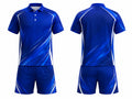 Custom Badminton Uniform – Blue Team Set, Wholesale, Low MOQ, Bulk Sportswear