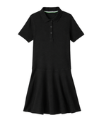 School Adaptive Short Sleeve Polo Dress Black | B2B Low MOQ Wholesale