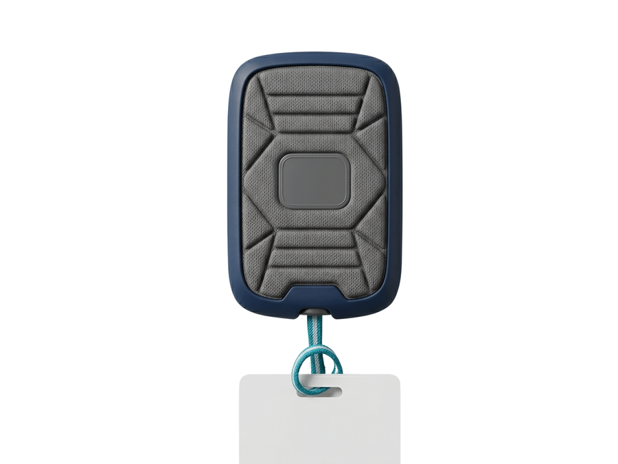 Ski Pass Holder with Coiled Cord and Metal Clip B2B Low MOQ Ski Accessories Manufacturer
