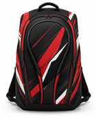 Custom Padel Racket Backpack – Black Red Wholesale Team Bag