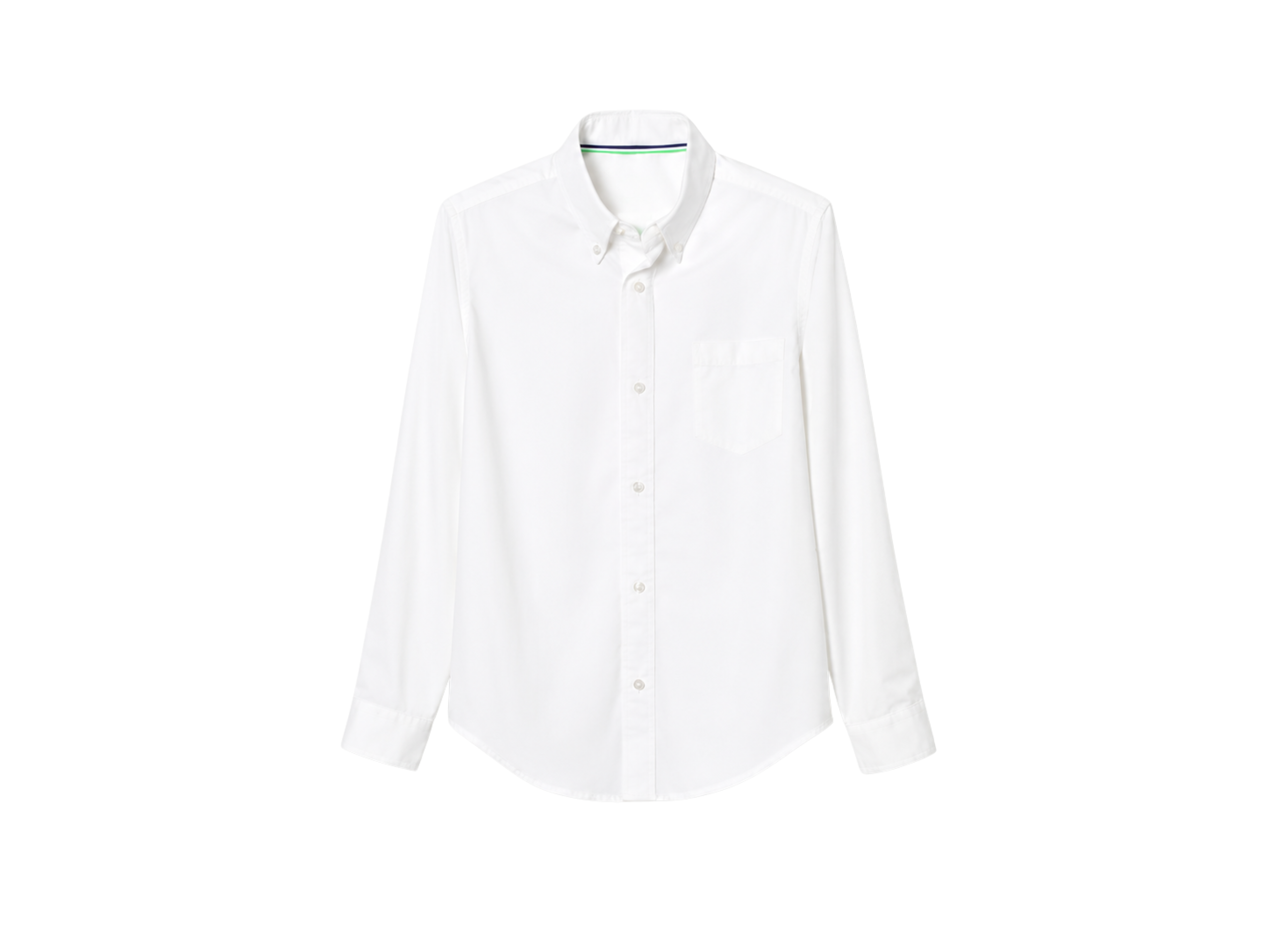 School Adaptive Long Sleeve Shirt White | B2B Low MOQ Wholesale