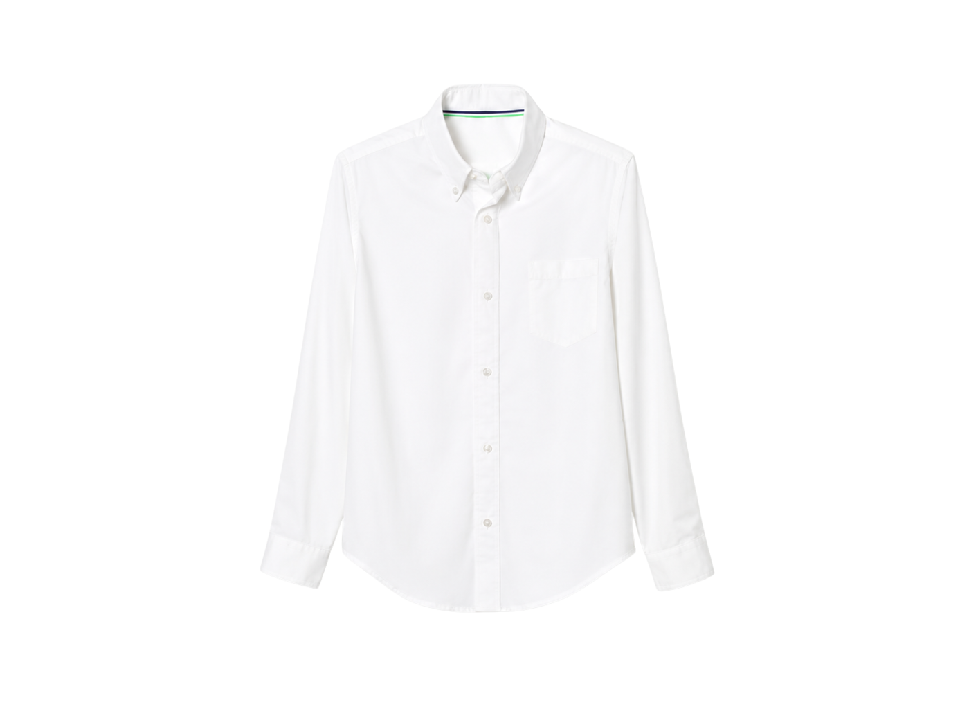 School Adaptive Long Sleeve Shirt White | B2B Low MOQ Wholesale