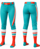 Teal Softball Pants – Wholesale Bulk Team Pajama, Low MOQ, B2B Performance Apparel