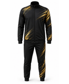 Padel Warm-Up Set Custom Black Gold Team Tracksuit Wholesale