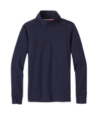 Custom School Uniform Quarter-Zip Pullover Navy B2B School Uniform Manufacturer