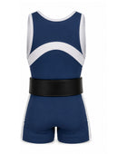 Blue & White Powerlifting Uniform – Men’s & Women’s Singlet – Wholesale, Customizable B2B Order