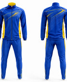 Custom Blue Cricket Tracksuit – Sublimated Jacket & Pant Set for Bulk Teamwear