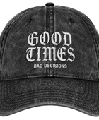 Custom Black Acid Wash Cap B2B