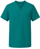 Short Sleeve V-Neck Hospitality Tunic Teal | B2B Low MOQ Hospitality Workwear Manufacturer
