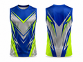 Wholesale Blue,grey & Neon Green Flag Football Jersey Bulk Custom Team Uniform, Low MOQ, Performance Sportswear
