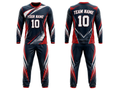 Red & navy Corn Hole Uniform – Bulk Team Jersey & Pants, Low MOQ, Wholesale Performance Set