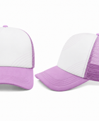 Custom Lilac White Disc Golf Trucker Cap – Wholesale Team Headwear