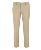 Girls Beige Slim Fit School Uniform Pants Low MOQ School Uniform Manufacturer