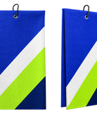 Custom Blue Lime Disc Golf Towel – Wholesale Clip-On Team Accessory