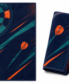 Custom Navy Dartboard Tournament Towel Wholesale Darts Club Accessory