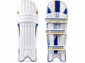 Custom White Blue Yellow Cricket Batting Pads – Wholesale Leg Guards