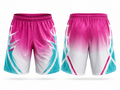 Flag Football pink, white and teal Shorts Set Performance Team Uniform, Custom Bulk/Wholesale, Low MOQ
