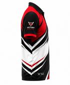 Custom Esports Polo Shirt | Wholesale Gaming Team Polo | Black Red White | Apparels Bridge