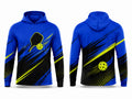 Custom Pickleball Hoodie | Wholesale Pickleball Team Hoodie | Royal Blue Black Lime Green | Apparels Bridge