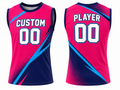 Custom Pink Navy Soccer Vest | Wholesale Sleeveless Team Training Jersey