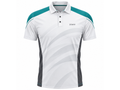 Custom Teqball Coach Staff Polo – White Teal Wholesale Teamwear