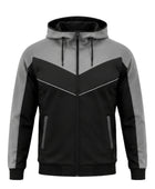 Custom Black & Grey Basketball Warmup Track Suit | Wholesale Team Jacket and Pants