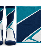 Custom Navy Squash Socks & Towel Set – Wholesale Club Accessories
