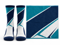 Custom Navy Squash Socks & Towel Set – Wholesale Club Accessories