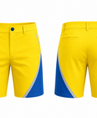 Yellow Custom Golf Shorts – Wholesale Bulk Team Polo Shorts, Low MOQ, B2B Performance Apparel