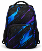 Custom Esports Gaming Backpack | Wholesale Gaming Team Bag | Black Blue Purple | Apparels Bridge