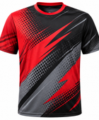 Custom ping pong Training Shirt Red Black Sublimated Ping Pong Teamwear for Wholesale Buyers