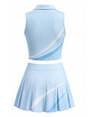 Light Blue Pickleball Uniform – Team Jersey & Shorts, Wholesale Bulk, Low MOQ