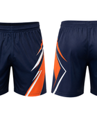 Navy & Orange Squash Shorts – Bulk Team Shorts, Low MOQ, Wholesale Performance Sportswear