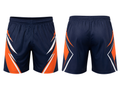 Navy & Orange Squash Shorts – Bulk Team Shorts, Low MOQ, Wholesale Performance Sportswear