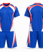 Wholesale Lacrosse Uniform Set – Blue & Red Performance Jersey & Shorts – Bulk Order, Low MOQ Team Sportswear