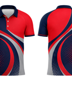 Red, Navy & White ESports Jersey – Team Gaming Performance Wear, Wholesale Bulk, Low MOQ