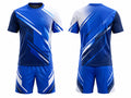 Blue & White Disc Golf Uniform – Team Jersey & Shorts, Wholesale Bulk, Low MOQ