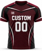 Custom Maroon Rugby Fanwear Shirt | Wholesale Team Store Supporter Shirt