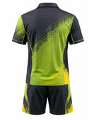 Lime & Black Padel Uniform – Team Performance Jersey & Shorts, Wholesale Bulk, Low MOQ