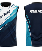 Navy & Teal Ping Pong Jersey – Team Table Tennis Performance Wear, Wholesale Bulk, Low MOQ
