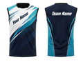 Navy & Teal Ping Pong Jersey – Team Table Tennis Performance Wear, Wholesale Bulk, Low MOQ