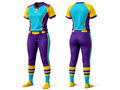 Purple and yellow Softball Uniform – Wholesale Bulk Team Kit, Low MOQ, B2B Performance Apparel