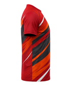 Custom Handball Training Shirt – Red Black Warmup Teamwear for Wholesale Sports Buyers