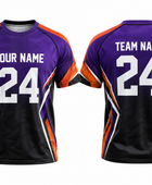 Purple & Black Corn Hole Jersey – Bulk Team Jersey, Low MOQ, Wholesale Sportswear