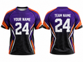 Purple & Black Corn Hole Jersey – Bulk Team Jersey, Low MOQ, Wholesale Sportswear